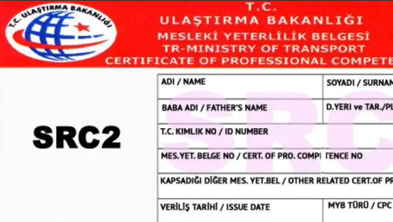 SRC Belgesi örneği
